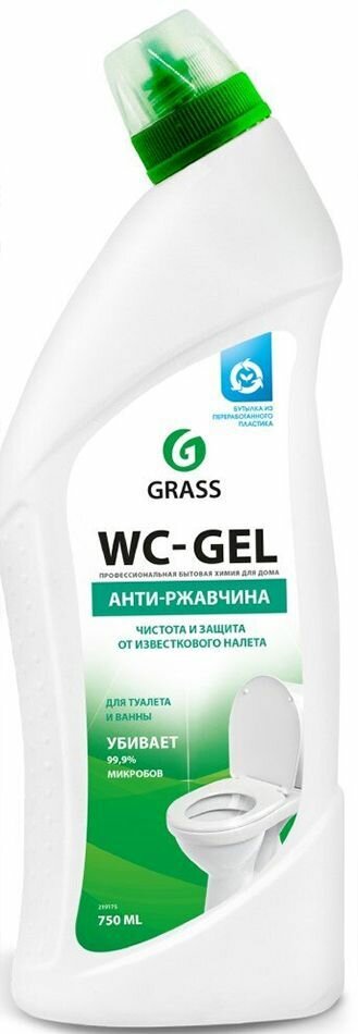 Средство для сантехники "WC-gel" кислотное уп/750мл - фотография № 11