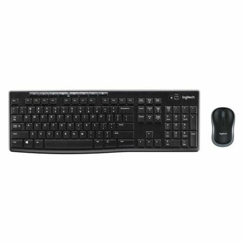 новый беспроводной usb приемник usb адаптер для мыши logitech mk270 mk260 mk220 mk345 mk240 m275 m210 m212 m150 Комплект (клавиатура+мышь) Logitech MK270, USB, беспроводной, черный [920-004509]