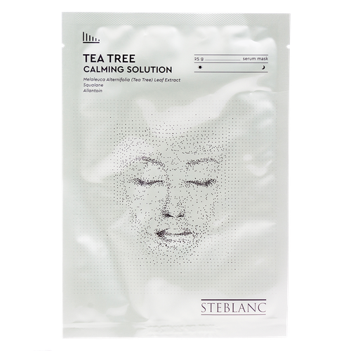 Steblanc Тканевая маска сыворотка для лица Tea Tree успокаивающая с экстрактом чайного дерева 25 г 1 шт