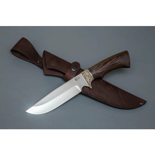 фото Нож из нержавеющей стали 95х18 «лорд», рукоять литье мельхиор, венге - кузница сёмина кузница сёмина юрия михайловича