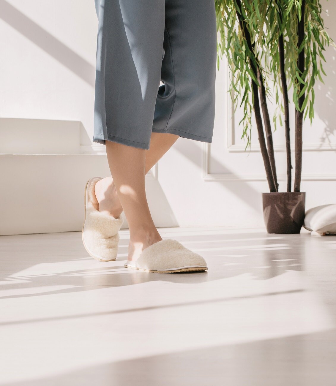 Тапочки Smart Textile Тапочки домашние  ЭКОНОМ   размер 35  белый