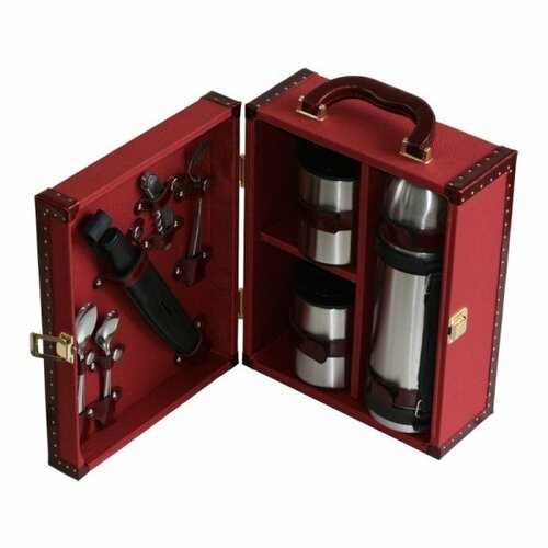 Набор посуды для поездок Авто-Комфорт Компакт красный 2 персоны 13500₽