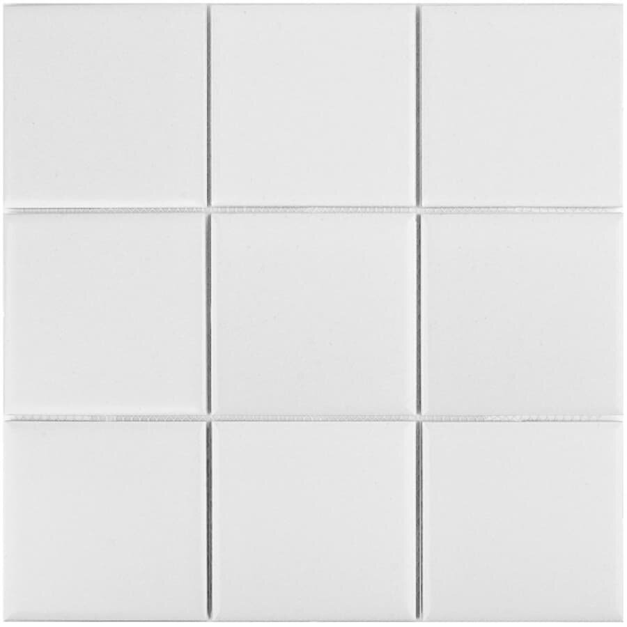 Мозаика керамическая для ванной чип 97x97 Homework Matt White Starmosaic 300х300/6 упаковка 20 листов / 1.8 кв. м