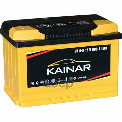 Аккумулятор Kainar 75А/Ч Обратная Полярность KAINAR арт. 6СТ75(0)