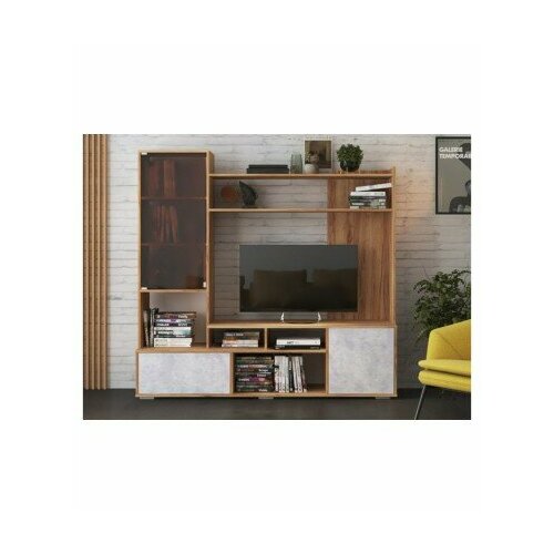 Гостиная Брия дуб крафт золотой / цемент светлый