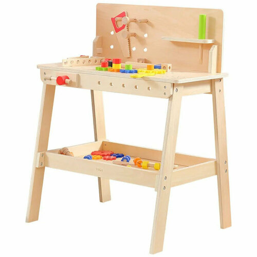 VIGA Набор Верстак с инструментами 74х59х445 мм дерево VG44589 с 3 лет 11768₽