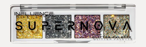 Изображение товара INFLUENCE BEAUTY Палетка глиттеров для лица Supernova на кремовой основе, 1,6 г