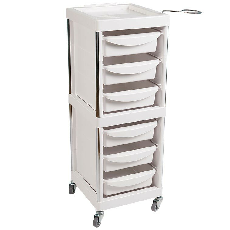 фото Тележка парикмахерская гранд белая