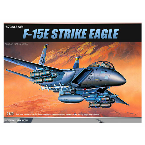 12478 Academy Американский истребитель-бомбардировщик F-15E Strike Eagle (1:72) 00540 hasegawa истребитель f 15e strike eagle 1 72
