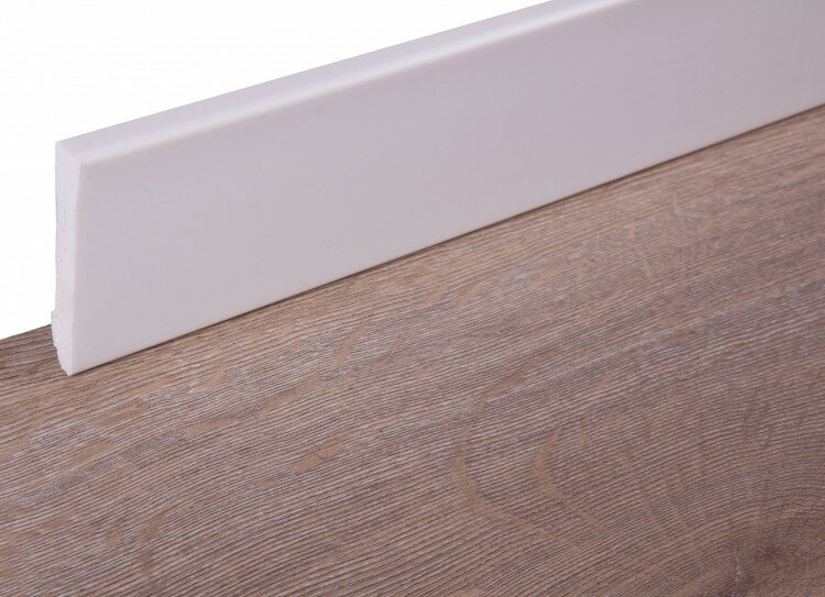 фото Плинтус композитный Arbiton STIQ Белый 2200х60х10 мм S0611W