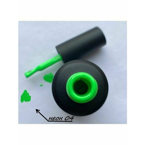 Гель лак профессиональный для салона неон 04 для ногтей маникюра / RoMania