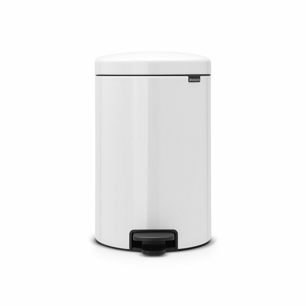 Бак для мусора Brabantia Newicon, 20л, с педалью, белый 114243