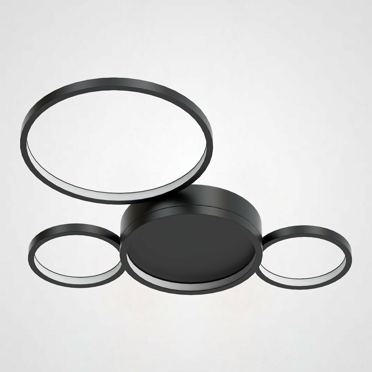 Потолочный светильник TWINE 4 rings Black