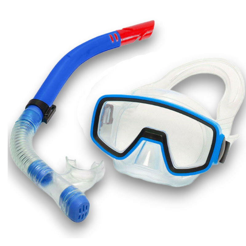 Набор для плавания детский E41225 маска+трубка (ПВХ) (синий)