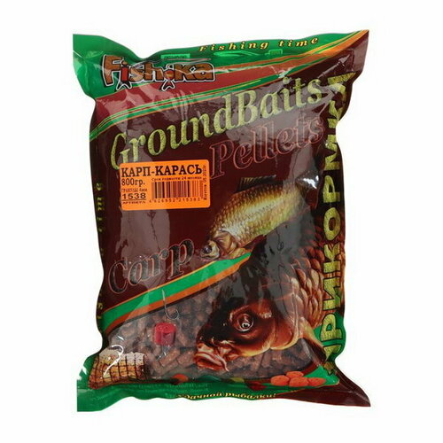 фото Прикормка fish.ka карп-карась, гранулы 4 мм, 800 г fishka