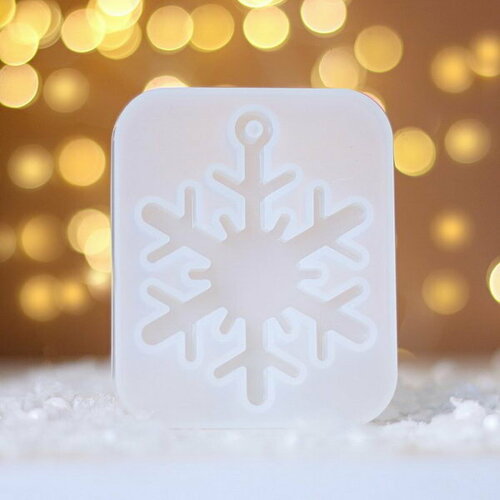 Форма силиконовая универсальная, подвеска Снежинка aouke носки со снеговиком снежинка санта клаус рождественская серия силиконовая форма для шоколада сделай сам силиконовая форма