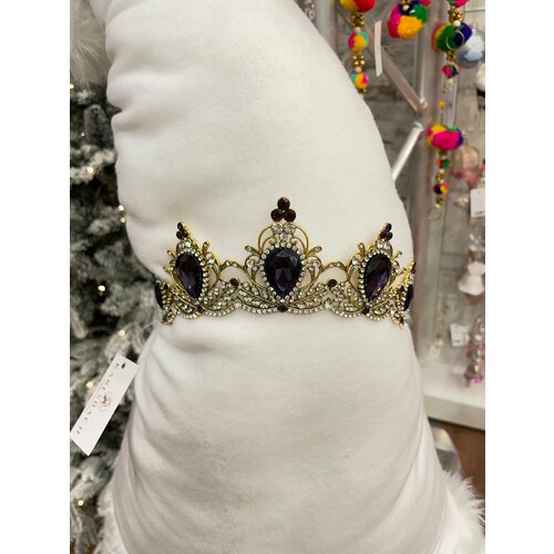 15400 Диадема с фиолетовыми камнями 6 см Karlsbach