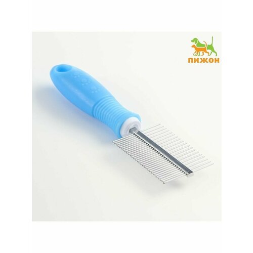 Расческа двухсторонняя для животных, нескользящая ручка расческа для шерсти животных двухсторонняя 19 5 х 5 6 см