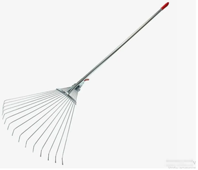 Грабли веерные раздвижные с длинной ручкой 650 - 1000 мм