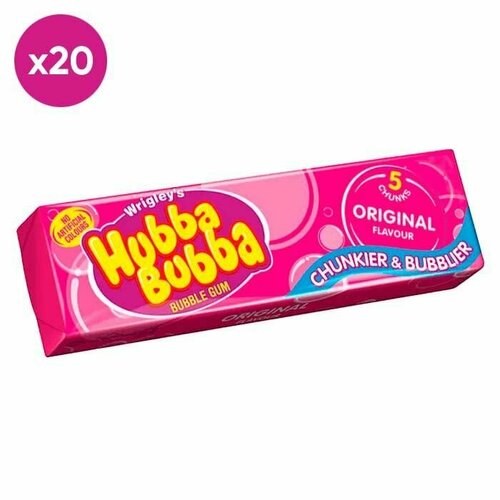 Жевательная резинка Wrigley's Hubba Bubba Original Flavour (Германия), 35 г (20 шт)