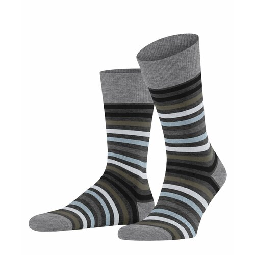 Мужские носки Falke, 1 пара, классические, нескользящие, размер 43-46, серый