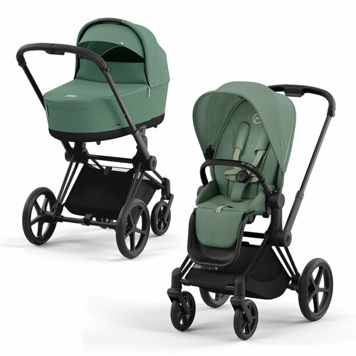 Коляска 2 в 1 Cybex Priam IV Leaf Green шасси mattblack 152145₽