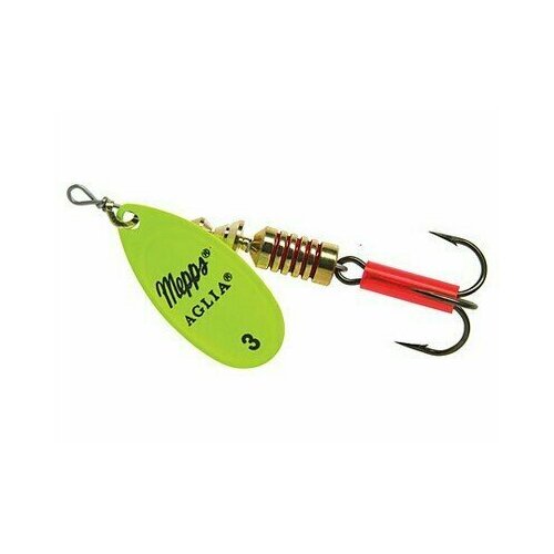 Mepps, Блесна Aglia Flue, №3, Chartreuse (зеленовато-жёлтый)