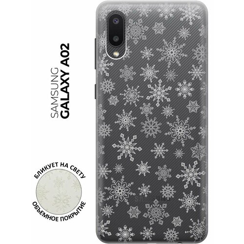  -  Transparent 3D  Samsung Galaxy A02   Fairy Snowflakes