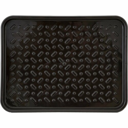 Лоток для обуви в прихожую с бортиками лоток под миску лоток под горшок коврик для обуви 48x37 см полипропилен цвет тёмно-коричневый 449₽