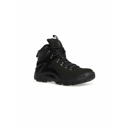 Ботинки дерби El Tempo FL760_2386-A-T_BLACK, демисезонные, натуральный нубук, полнота F, размер 40, черный