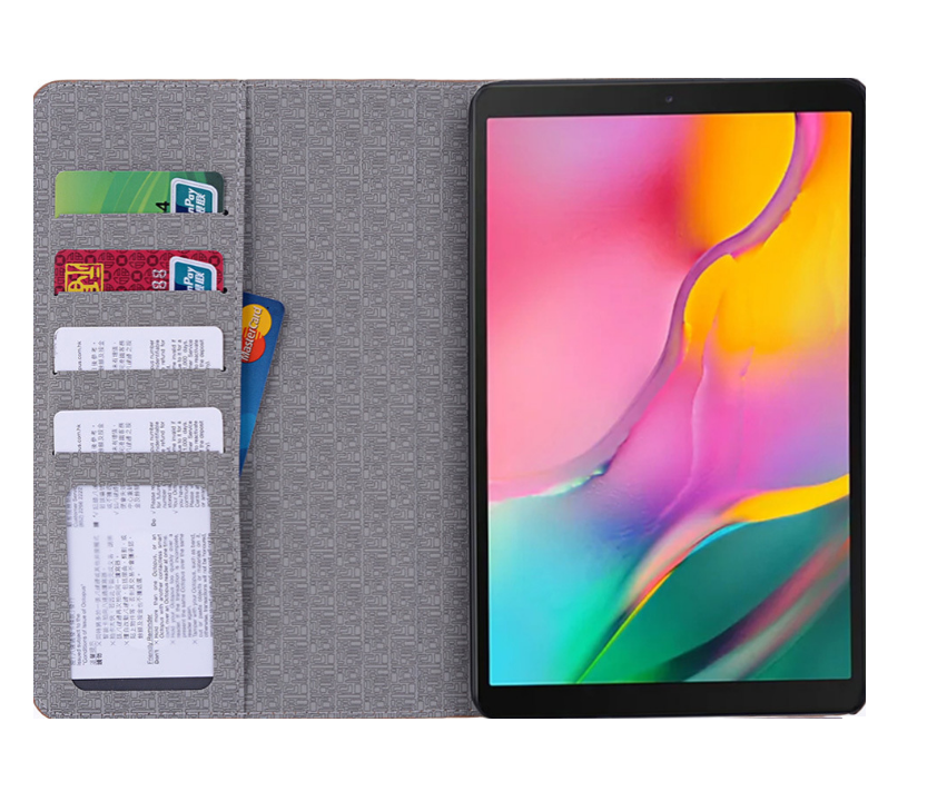 Чехол-футляр MyPads для планшета Samsung Galaxy Tab A 8.0 (2019) SM-T290 / T295 из лаковой рельефной кожи под крокодила цвет синий