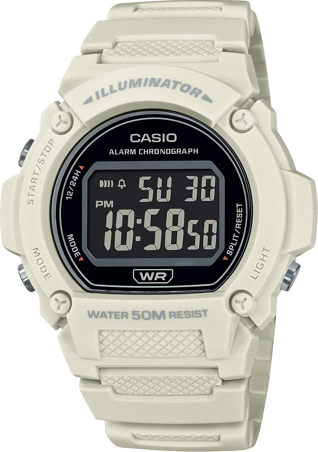 Наручные часы CASIO Collection, белый/черный