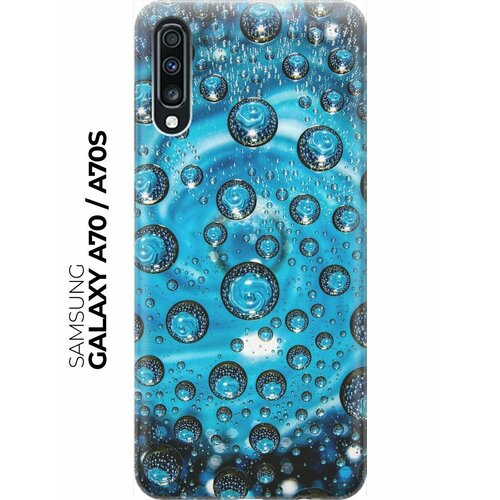 RE: PA Накладка Transparent для Samsung Galaxy A70 / A70s с принтом Голубые капли re pa накладка transparent для samsung galaxy a70 a70s с принтом розовые кристаллы