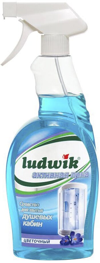 Ludwik Средство для мытья душевых кабин с активной пеной и цветочным ароматом 750 мл с распылителем