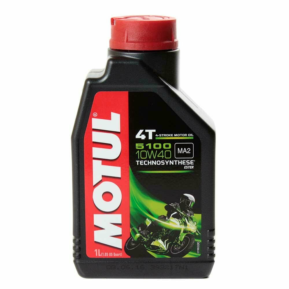 Масло для мототехники MOTUL 5100 4T 10W40 полусинтетика 4T 1 л 104066