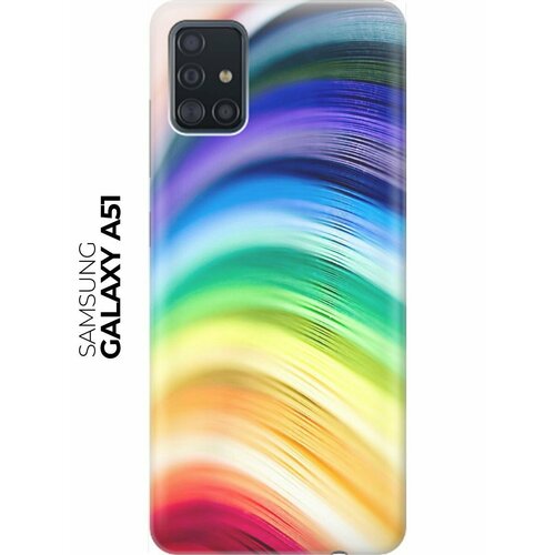 RE: PA Накладка Transparent для Samsung Galaxy A51 с принтом Разноцветные нити re pa накладка transparent для oppo a74 с принтом разноцветные нити