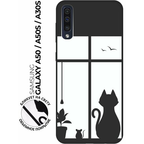 RE: PA Чехол - накладка Soft Sense для Samsung Galaxy A50 / A50s / A30s с 3D принтом Cat and Mouse черный re pa чехол накладка soft sense для samsung galaxy a50 a50s a30s с 3d принтом gerberas черный