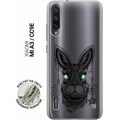 Ультратонкий силиконовый чехол-накладка Transparent для Xiaomi Mi A3, CC9e с 3D принтом Grand Rabbit ультратонкий силиконовый чехол накладка transparent для xiaomi redmi go с 3d принтом grand rabbit