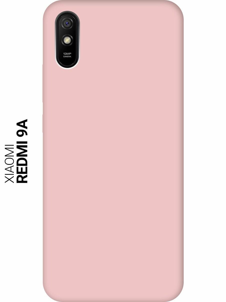 Чехол - накладка Silky Touch для Xiaomi Redmi 9A розовый песок