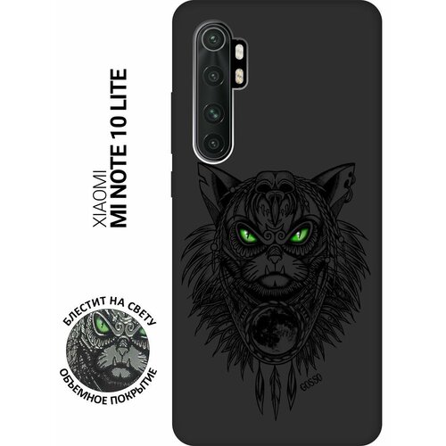 Ультратонкая защитная накладка Soft Touch для Xiaomi Mi Note 10 Lite с принтом Shaman Cat черная ультратонкая защитная накладка soft touch для xiaomi mi note 10 lite с принтом mindmap черная