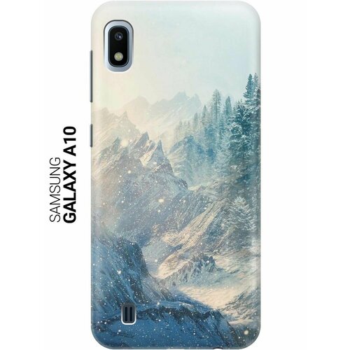 Ультратонкий силиконовый чехол-накладка для Samsung Galaxy A10 с принтом Снежные горы и лес ультратонкий силиконовый чехол накладка для samsung galaxy s20 ultra с принтом снежные горы и лес