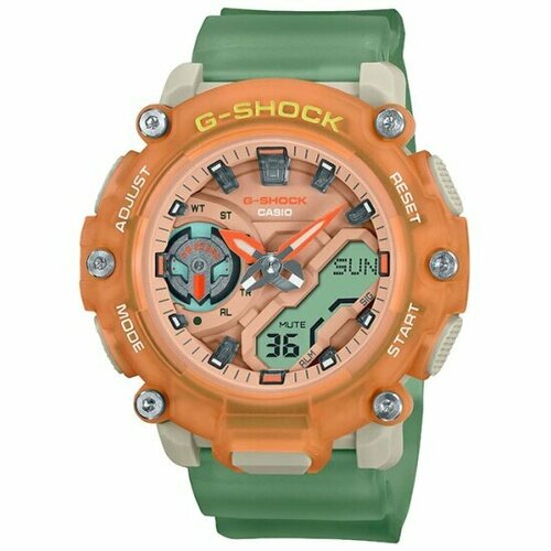 часы наручные casio gma b800 1a Наручные часы CASIO G-Shock GMA-S2200PE-5A, зеленый