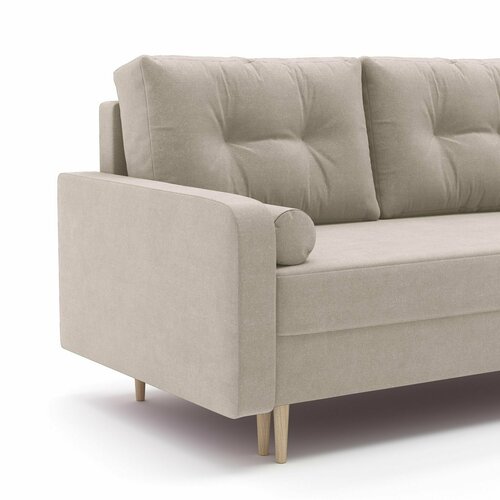 Диван-кровать малышка Дэйо, двухсекционный МТД, 140x190 см спальное место, микровельвет, без ящика для хранения