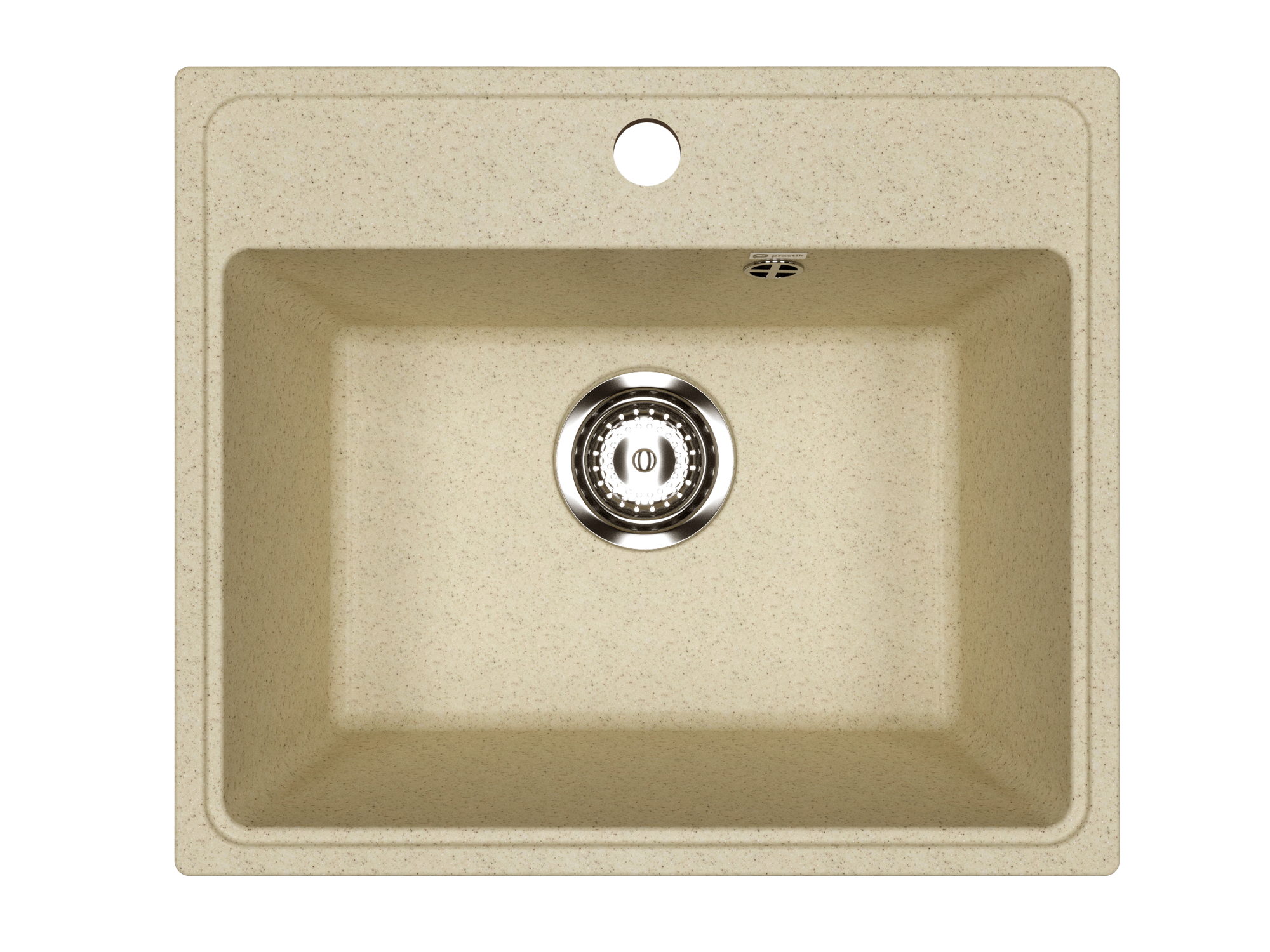 фото Мойка для кухни Practik 490 цвет бежевый матовый