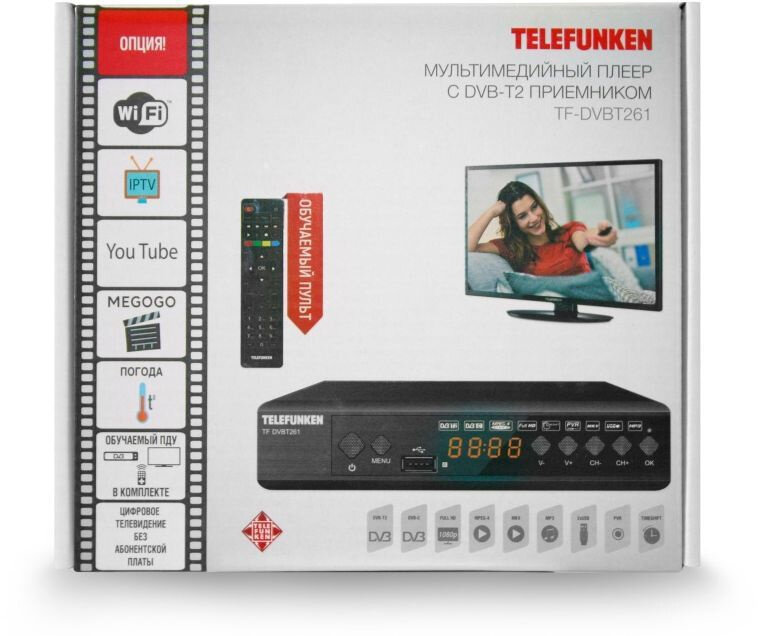 Приемник телевизионный DVB-T2 Telefunken - фото №4