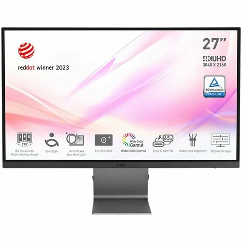 Монитор 27 MSI Modern MD271UL IPS 38402160 4ms HDMI DisplayPort 3377700₽