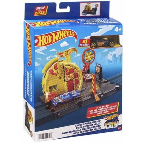 Игровой набор Mattel Hot Wheels Скоростная пицца HMD53 bont quad skate wheels street flow wheels 89a quad wheels roller skater wheels 8pcs