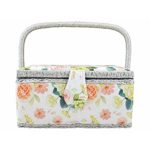 ШКАТУЛКА ДЛЯ РУКОДЕЛИЯ ELF-GARDEN 24х13х18 2 отделения белыйзеленый 2790₽