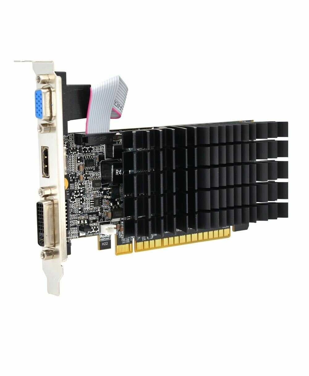 Видеокарта Afox Geforce G210 450Mhz PCI-E 1024Mb 1040Mhz 64 bit VGA DVI HDMI AF210-1024D3L5-V2