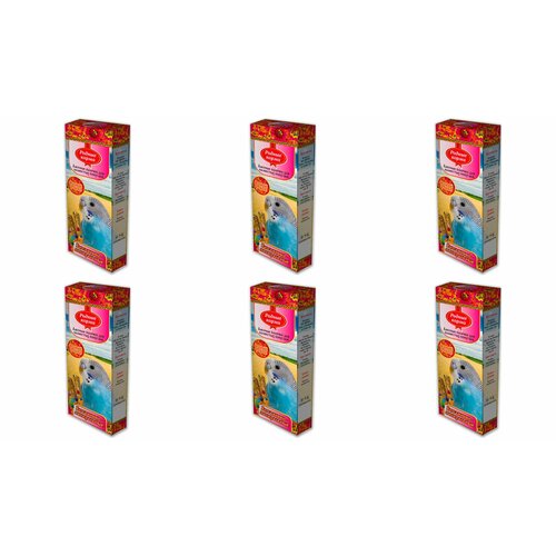 Родные корма лакомые палочки для попугаев с витаминами и минералами,45 г,2 шт,6 упаковок